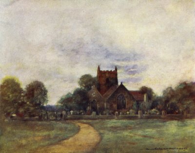 La iglesia en Wargrave de Mortimer Ludington Menpes