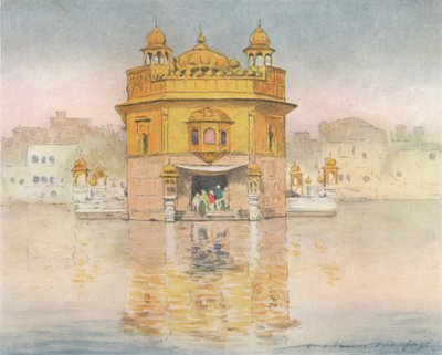 El Templo Dorado, Amritsar de Mortimer Ludington Menpes