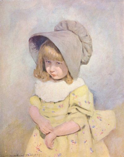 Niños del mundo: Inglés, Lilac Sunbonnet (litografía en color) de Mortimer Ludington Menpes