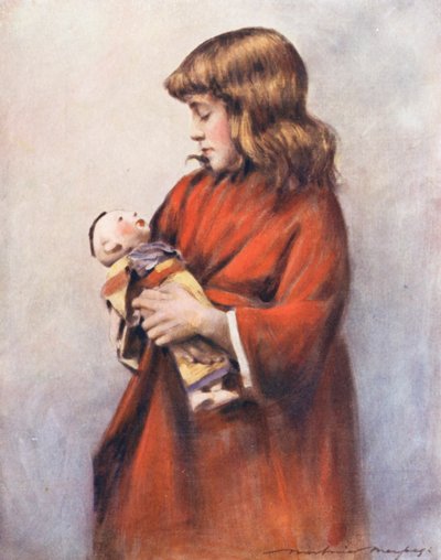 Niños del mundo: Inglés, La Muñeca (litografía en color) de Mortimer Ludington Menpes