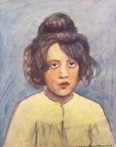 Niños del mundo: Italiano, Fiammetta (litografía en color) de Mortimer Ludington Menpes