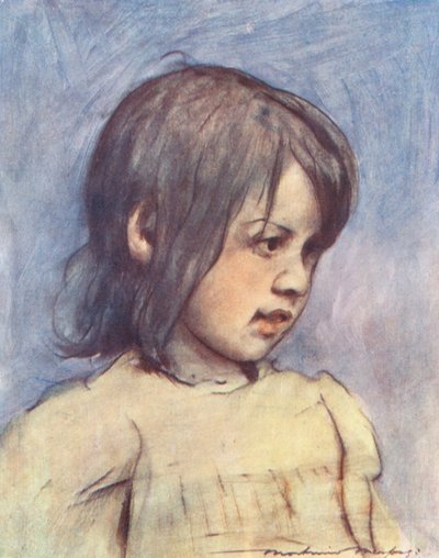 Niños del mundo: Italian, Rough Locks (litografía en color) de Mortimer Ludington Menpes
