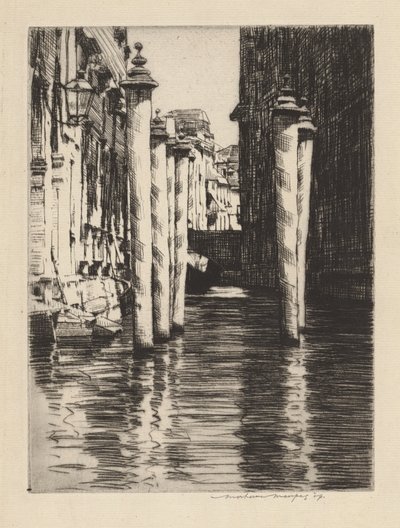 Un canal estrecho, Venecia de Mortimer Menpes