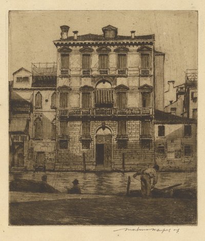 en el palacio de Mortimer Menpes