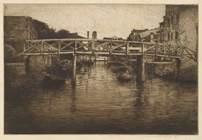 Un puente viejo, Venecia de Mortimer Menpes
