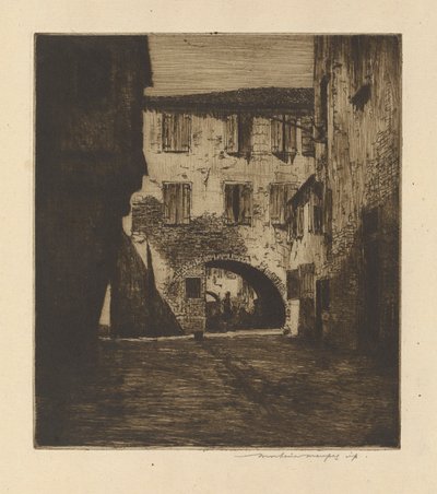 En una calle lateral, Chioggia de Mortimer Menpes