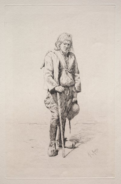 Hombre con bastón de Mortimer Menpes