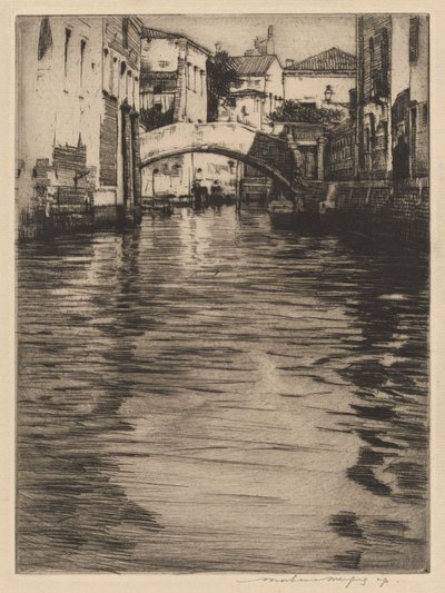 Reflexiones, Venecia (Puente de Luciano, Gran Canal) de Mortimer Menpes