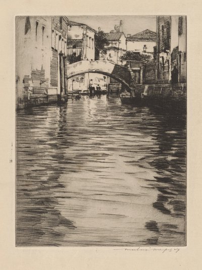 Reflexiones, Venecia (Puente de Luciano, Gran Canal) de Mortimer Menpes