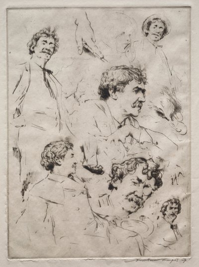 Seis caras de Whistler de Mortimer Menpes