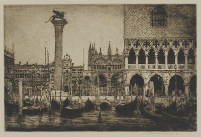La plaza de San Marcos, Venecia de Mortimer Menpes