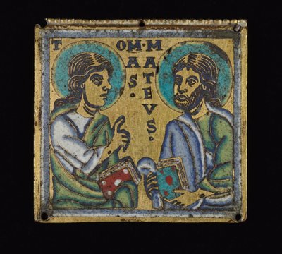 Placa que representa a San Tomás y San Mateo, c.1160 de Mosan School