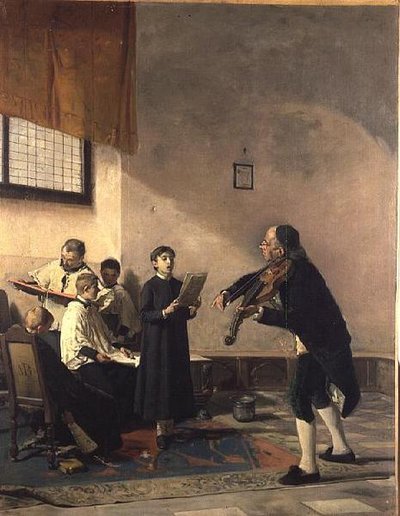 La lección de canto de Mose Bianchi
