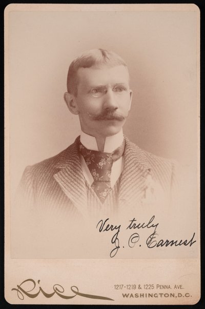 Retrato de J.P. Earnest, entre 1889 y 1897 de Moses P. Rice