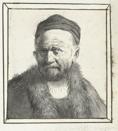 busto de un hombre de Moses Ter Borch