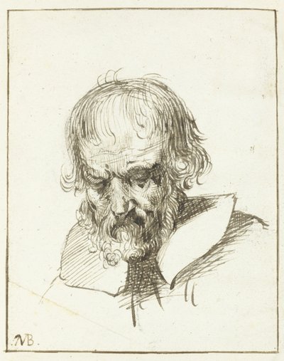 Cabeza de un anciano de Moses Ter Borch