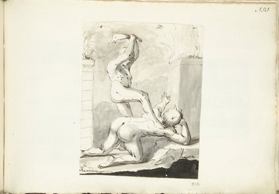 Caín mata a Abel de Moses Ter Borch