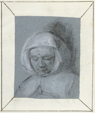 Estudio de la cabeza de una mujer de Moses Ter Borch