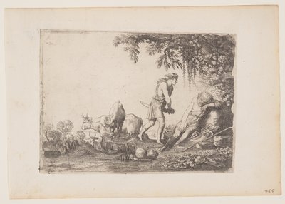Mercurio mata a Argus, de La historia de Mercurio y Argus de Moses van Uyttenbroeck