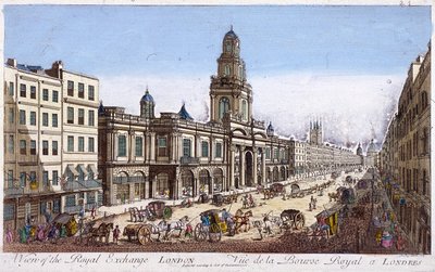 Royal Exchange, segundo exterior, Londres de Mothey Lairee
