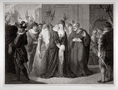 Lady Jane Grey siendo llevada a su ejecución en la Torre de Londres, 1554 1797 de Mountague Tomkins