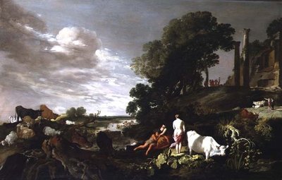 La crianza de Baco de Moyses or Moses Matheusz. van Uyttenbroeck