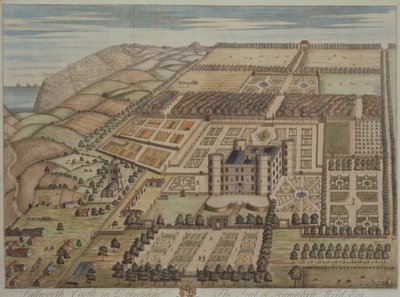 Castillo de Lulworth, Dorset, residencia de Humphrey Weld de Mrs Humphrey Weld