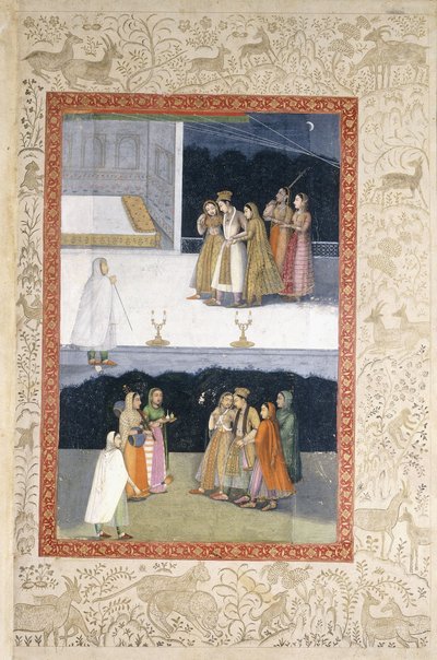Un joven cansado de Mughal School