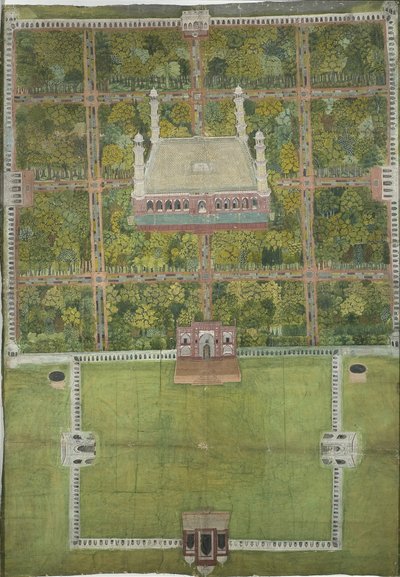 Mausoleo de Jahangir en Lahore de Mughal School