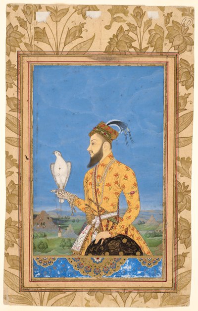 Retrato del príncipe Azam Shah de Mughal School