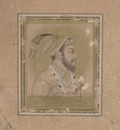 Retrato de Shah Jehan, siglo XVII de Mughal School