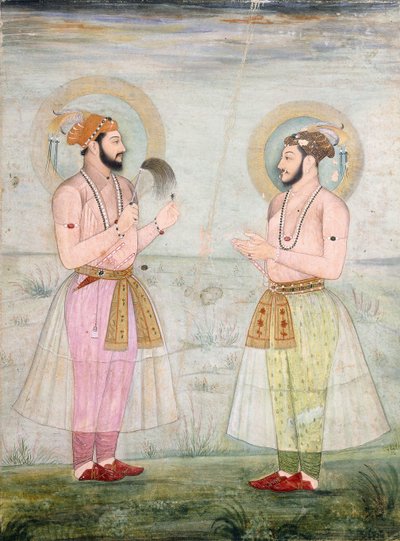 Retratos del Príncipe Dara Shikoh y el Príncipe Sulaiman Shikoh Nimbate, c.1665 de Mughal School