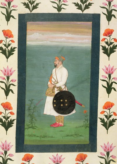 Figura de pie de un oficial, del Pequeño Álbum Clive c.1635-40 de Mughal School