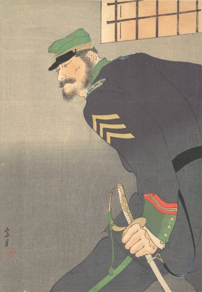 Impresión, soldado con espada de Munakata