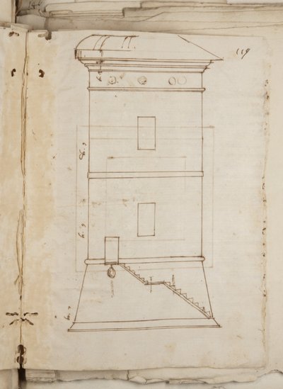 Portafolio de dibujos de Mutio Oddi de Urbino y otros, p119, c.1635-40 de Muzio Oddi