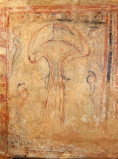 Larnax (cerámica) de Mycenaean