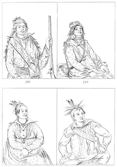 Creeks y Choctaws, 1841 de Myers and Co