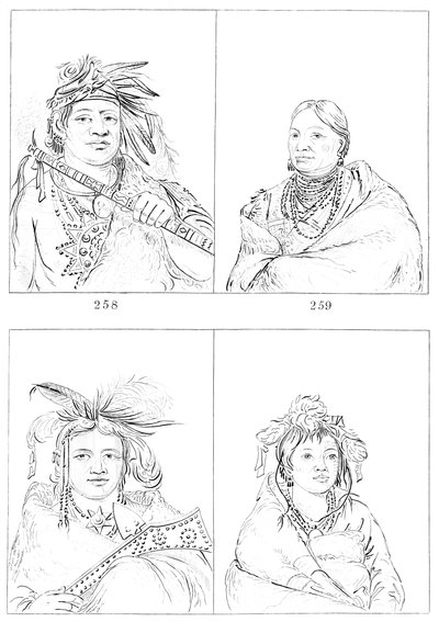 Menominees, 1841 de Myers and Co