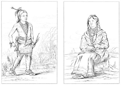Nativos americanos, frontera noroeste, 1841 de Myers and Co