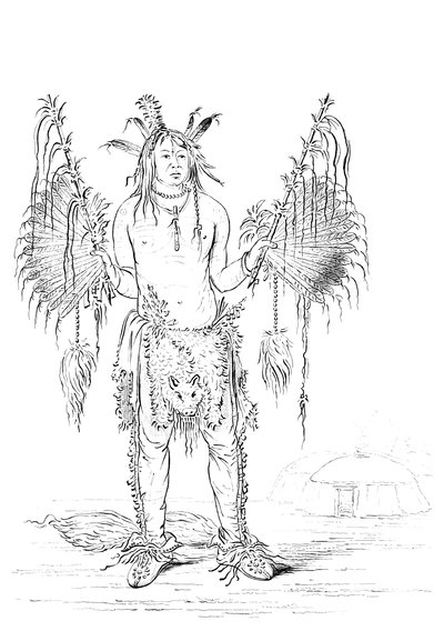 Retrato de un hombre nativo americano, 1841 de Myers and Co