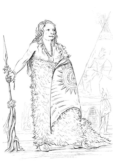 Humo, jefe de la tribu Ponca, 1841 de Myers and Co