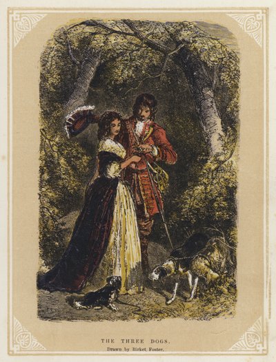 Los tres perros de Myles Birket (after) Foster