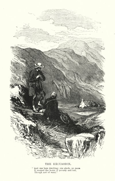 William Wordsworth: La excursión de Myles Birket (after) Foster