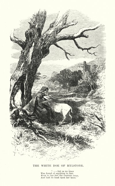 William Wordsworth: La cierva blanca de Rylstone de Myles Birket (after) Foster