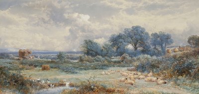 Una Vista en Holmwood Common, Surrey de Myles Birket Foster