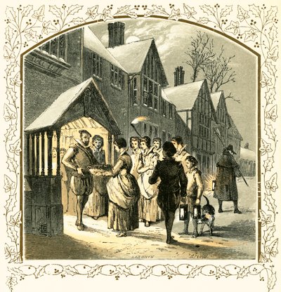 Un villancico para un tazón de wassail de Myles Birket Foster