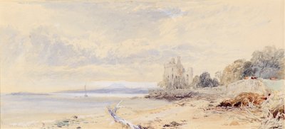 Castillo de Barnbogle, Firth of Forth de Myles Birket Foster