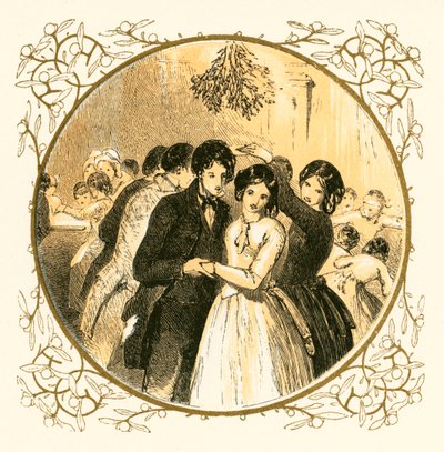 Bailando bajo el muérdago de Myles Birket Foster