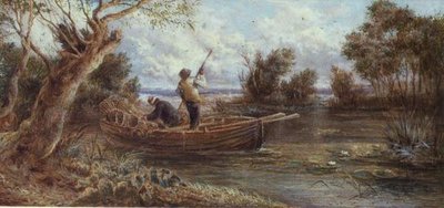 Colocando trampas para anguilas de Myles Birket Foster