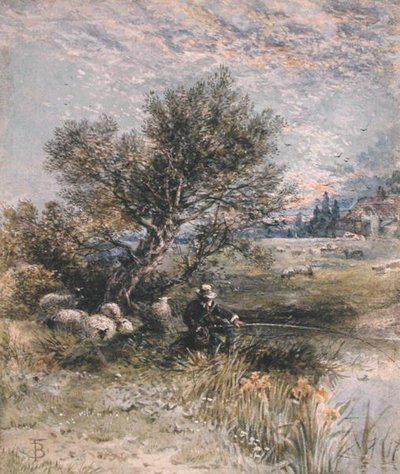 El pescador de Myles Birket Foster